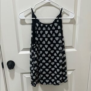 Express Black and White Patterned Tank Top